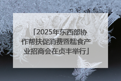 2025年东西部协作帮扶促消费暨糯食产业招商会在贞丰举行