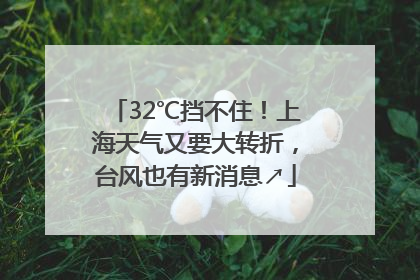 32℃挡不住！上海天气又要大转折，台风也有新消息↗