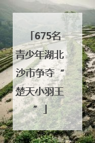675名青少年湖北沙市争夺“楚天小羽王”