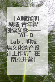 AI赋能明城墙 青年智创续文脉——“AI+D Lab：明城墙文化遗产设计工作坊”在南京开营