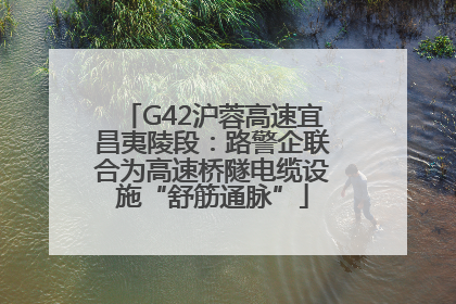 G42沪蓉高速宜昌夷陵段：路警企联合为高速桥隧电缆设施“舒筋通脉”